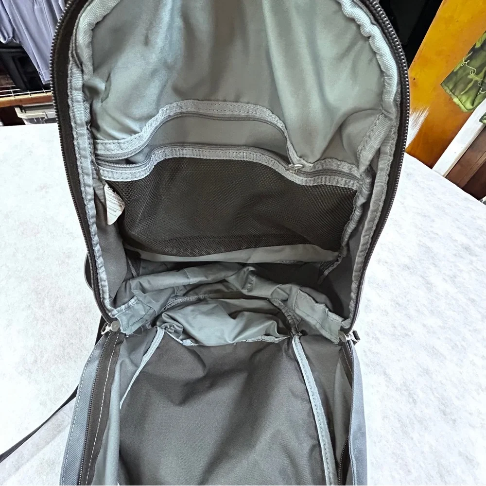 Nike Gray and‎ Black Backpack with Iconic Swoosh Embroidered “Lady Pirates”